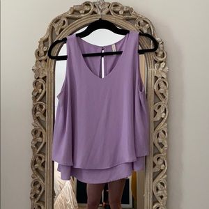 Lilac loose cropped tank - brand new!